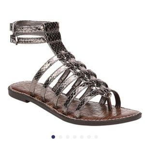 Sam Edelman Silver Gladiator Sandals